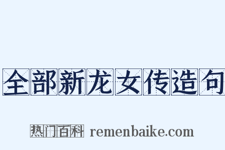 全部新龙女传造句是什么意思的图片